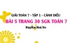 Giải bài 5 trang 30 Toán 7 Tập 1 SGK Cánh Diều